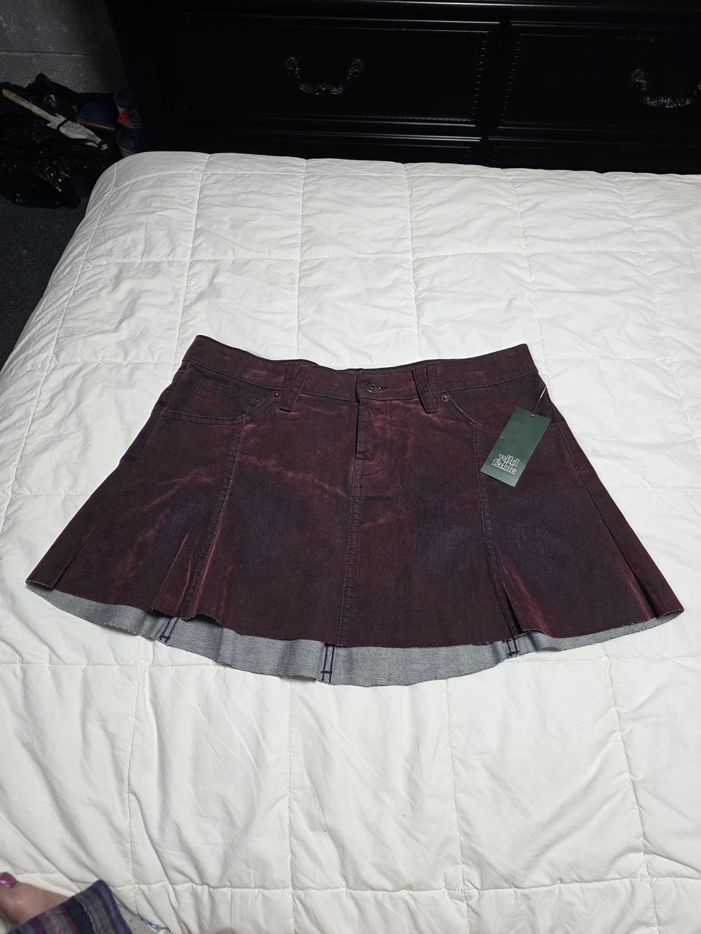 Womens Wild Fable Maroon Skirt